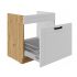 Szafka pod zlew z szufladą 60 cm  premium box Laura dąb artisan + biały mat